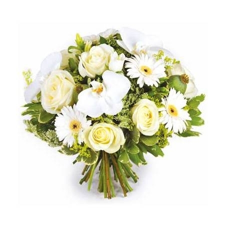 BOUQUET DE FLEURS RÊVE BLANC