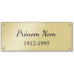 plaque identité